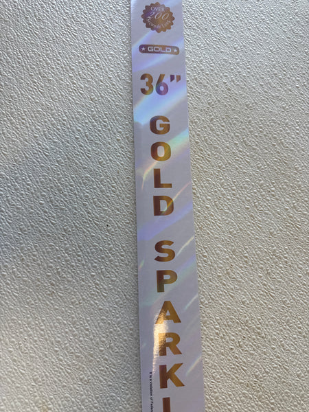 36 gold sparkler