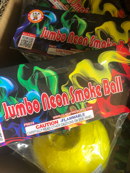 Jumbo neon smoke ball