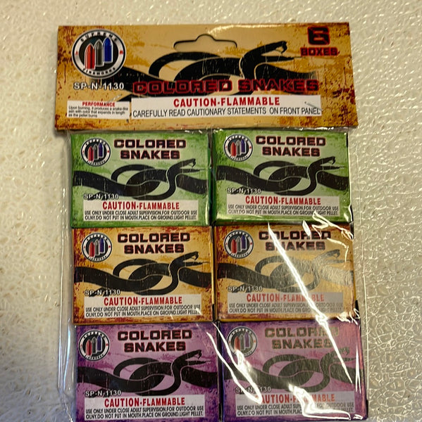 Colored snake pack